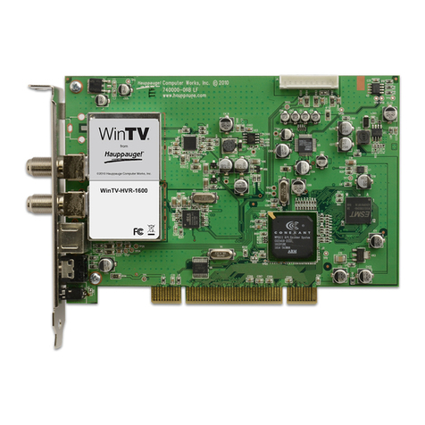 Hauppauge WinTV-HVR-1600 Kit Quick installation guide