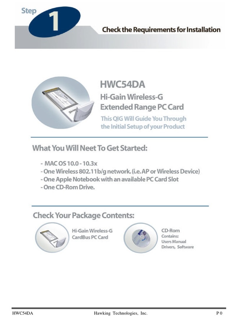 Hawking HWC54DA User manual