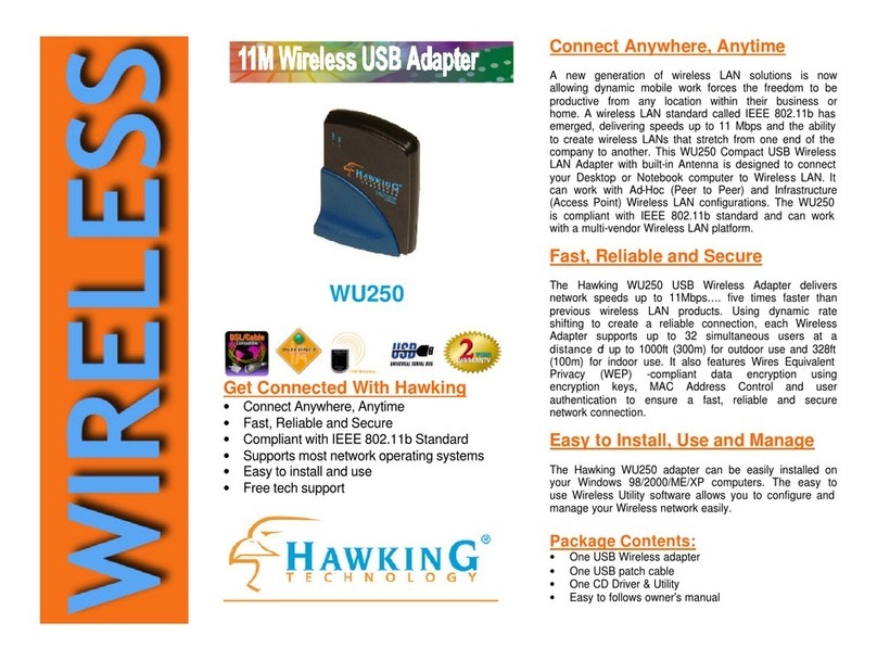 Hawking WU250 User manual