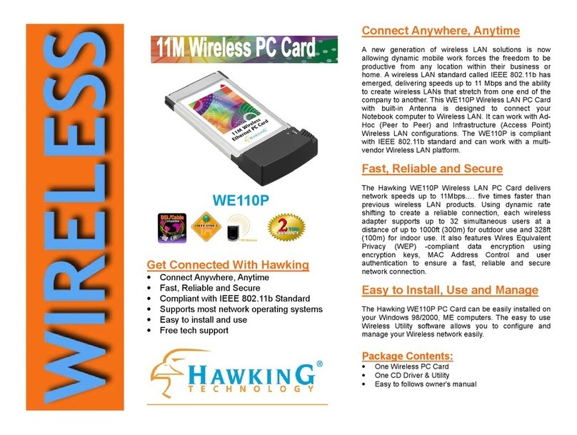 Hawking WE110P User manual