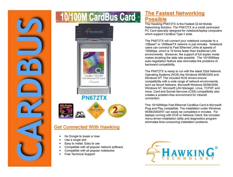 Hawking PN672TX Specifications