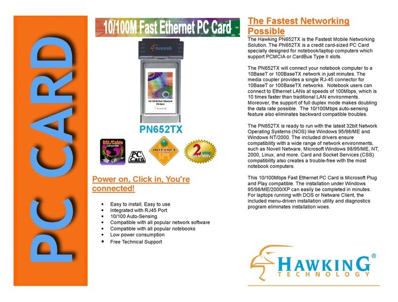 Hawking PN652TX Specifications