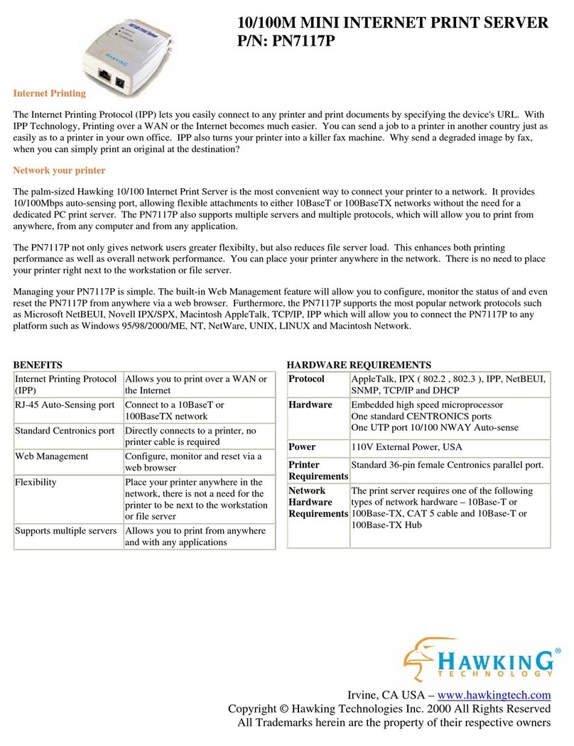 Hawking PN7117P User manual Hawking PN7117P User manual