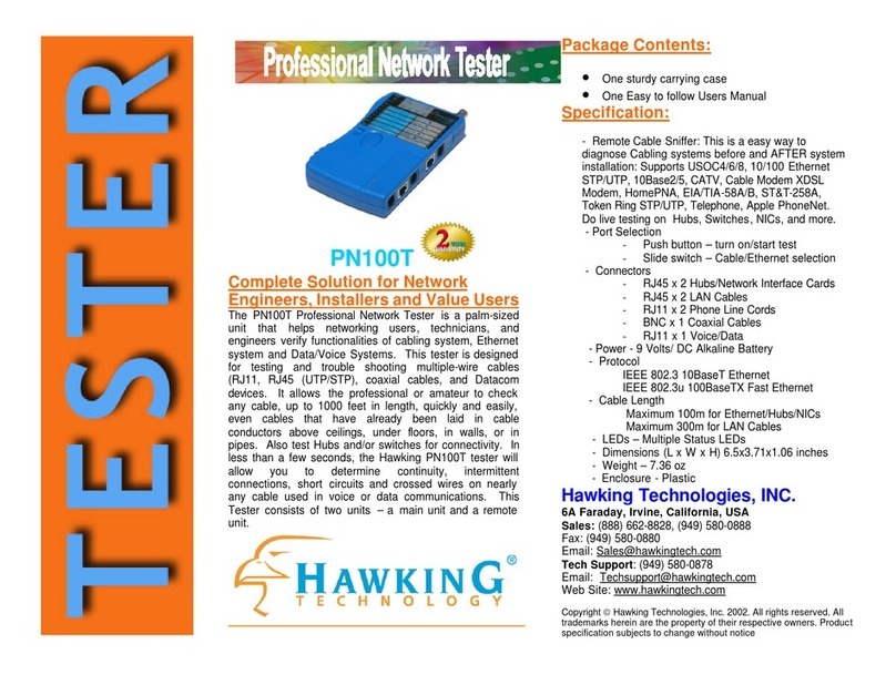 Hawking PN100T Specifications