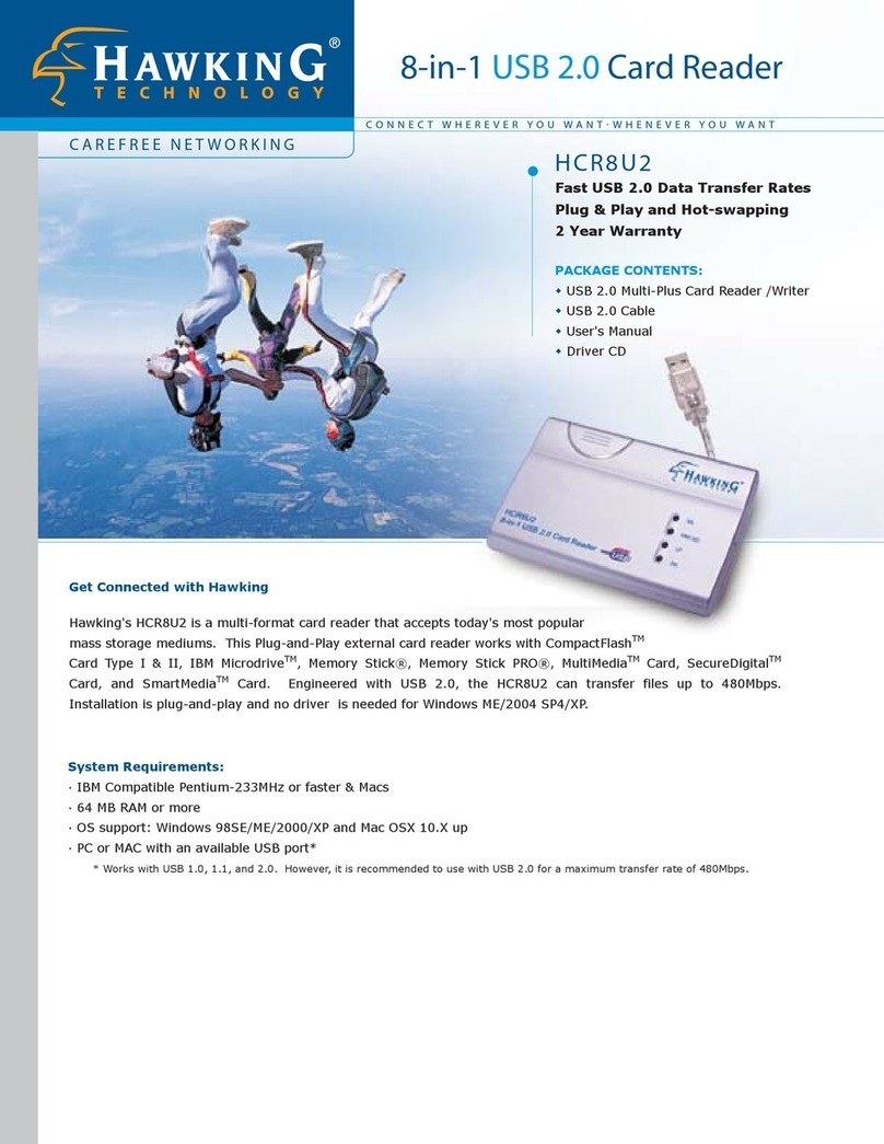 Hawking HCR8U2 Specifications