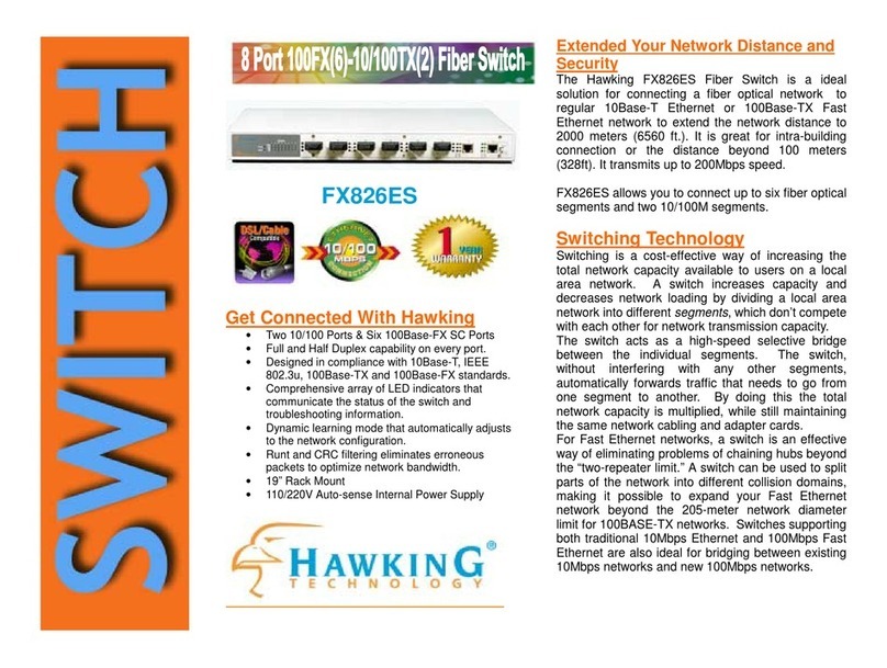 Hawking FX826ES User manual Hawking FX826ES User manual