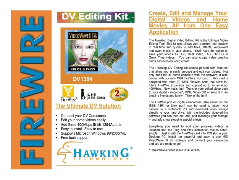 Hawking DV1394 User manual