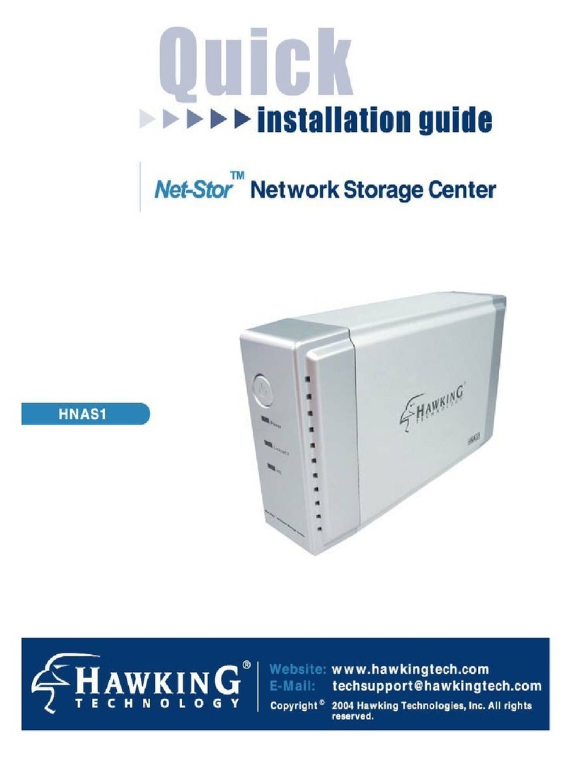 Hawking Net-Stor HNAS1 User manual