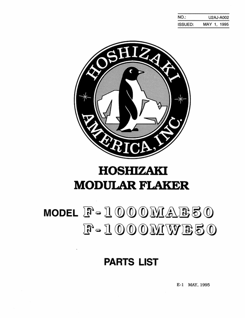 Hoshizaki F-1000MAE50 User manual
