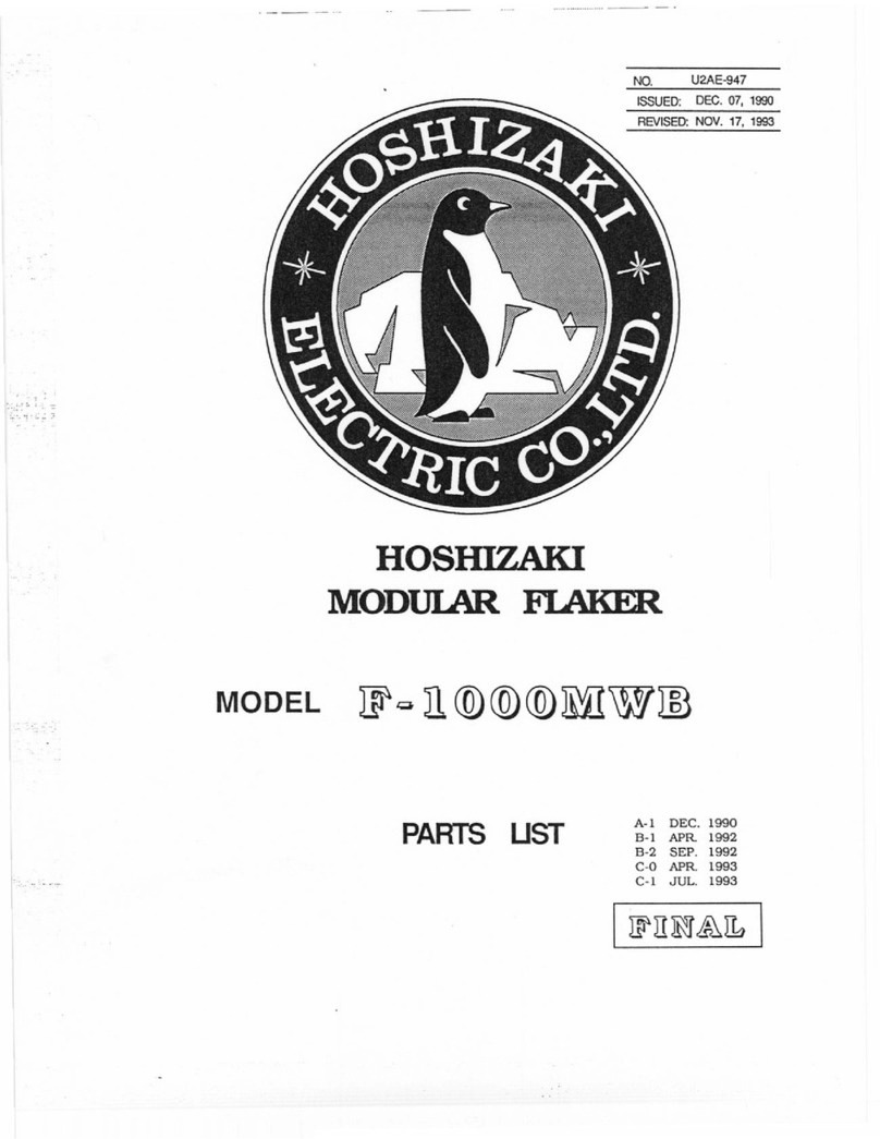Hoshizaki F-1000MWB parts list