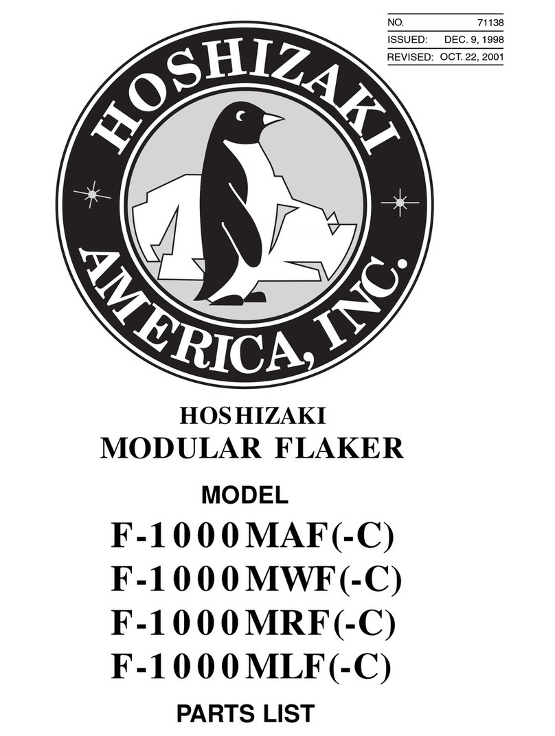 Hoshizaki F-1000MAF parts list