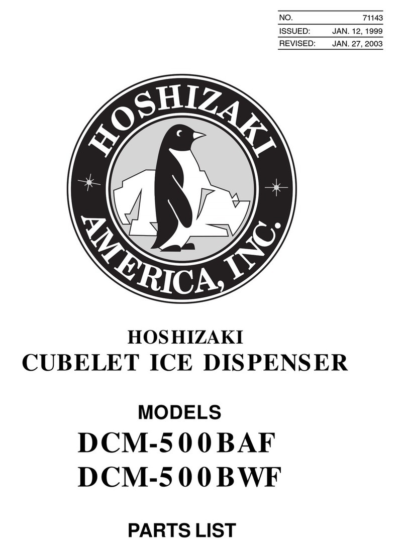 Hoshizaki DCM-500BWF parts list Hoshizaki DCM-500BWF parts list