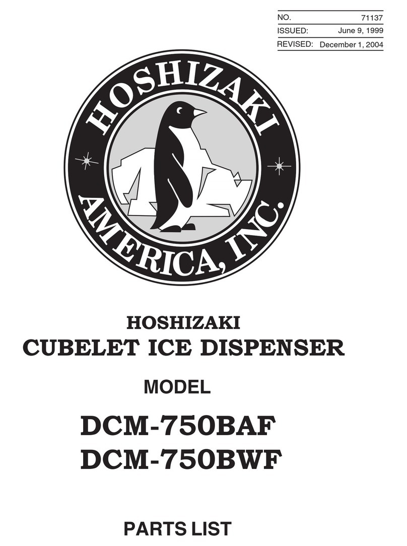 Hoshizaki DCM-750BAF User manual Hoshizaki DCM-750BAF User manual