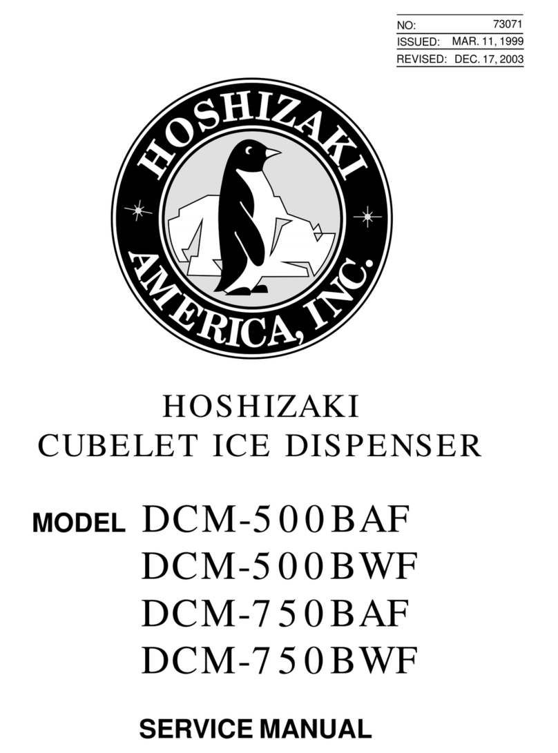 Hoshizaki DCM-500BAF Service manual