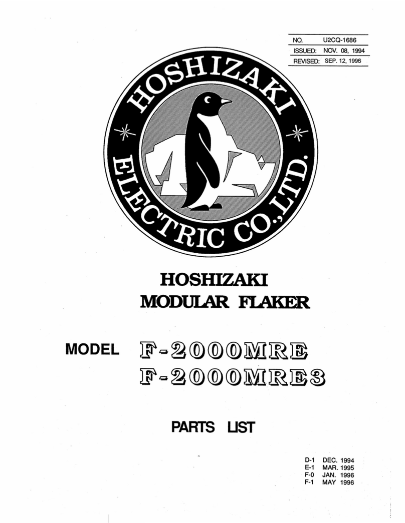 Hoshizaki F-2000MRE parts list