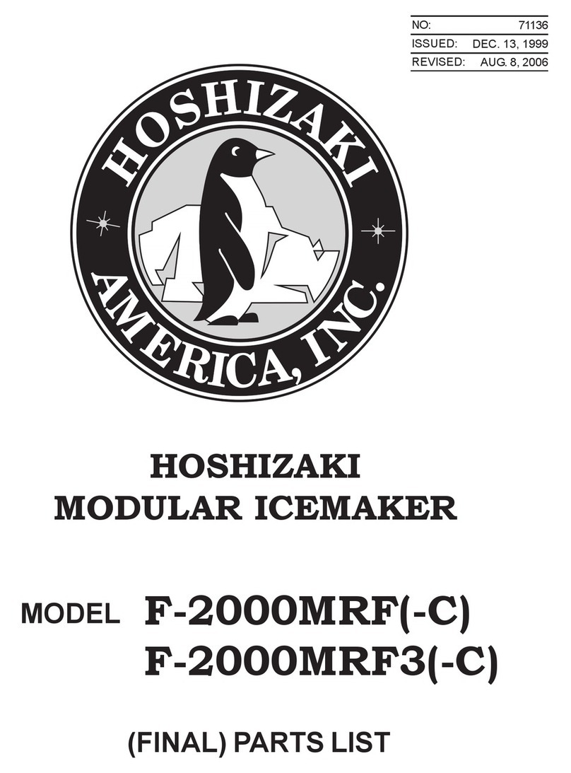 Hoshizaki F-2000MRF User manual