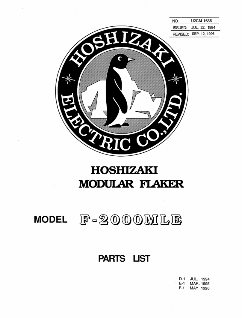 Hoshizaki F-2000MLE User manual