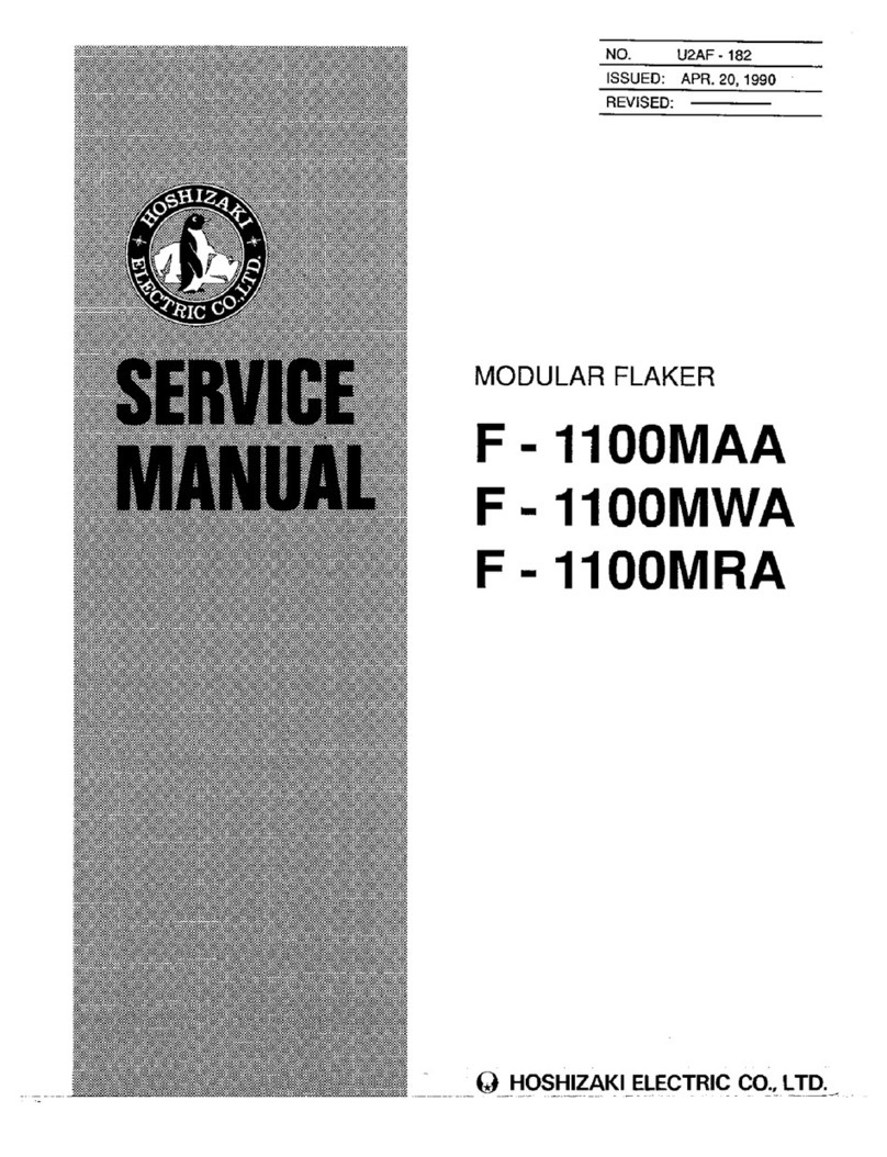Hoshizaki F-1100MRA Service manual
