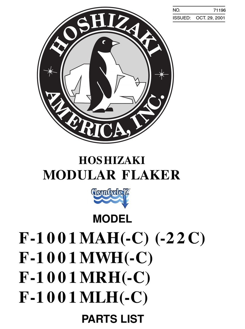 Hoshizaki F-1001MAH parts list