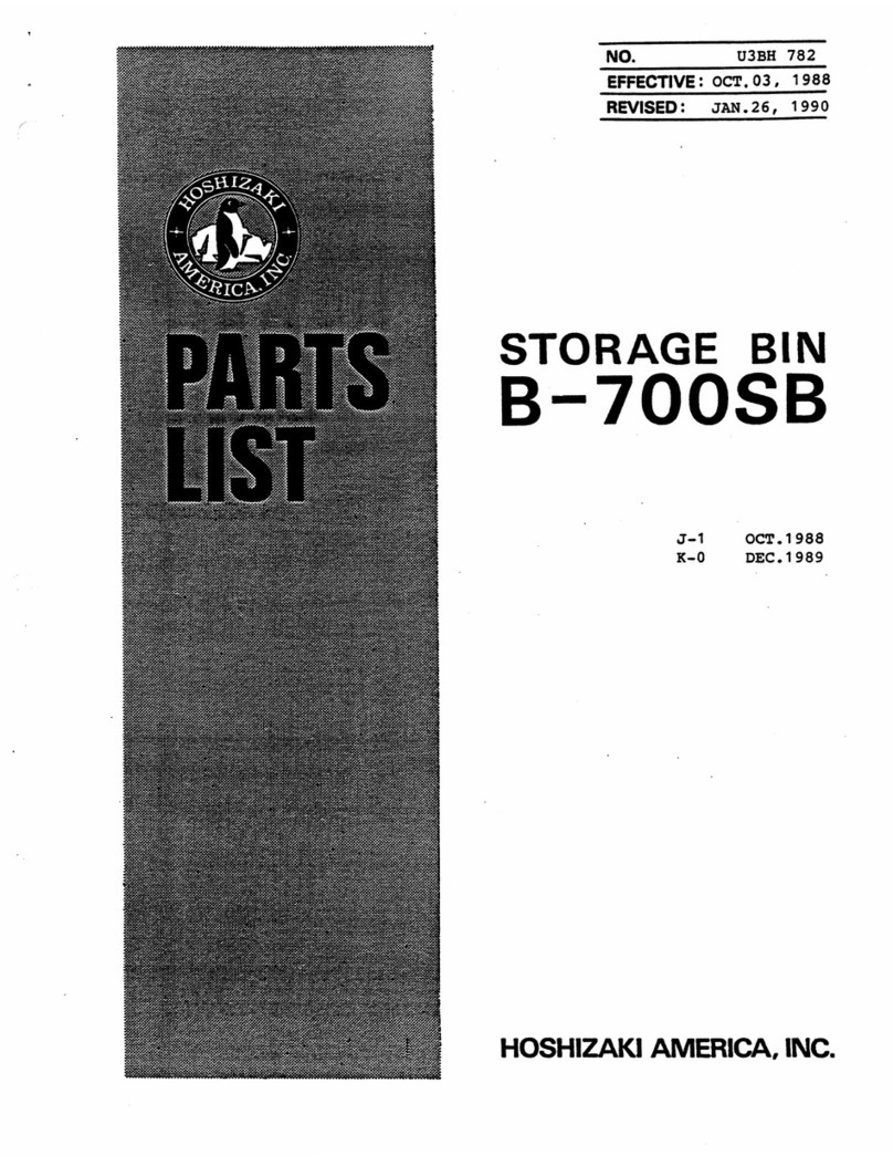 Hoshizaki B-700SB parts list