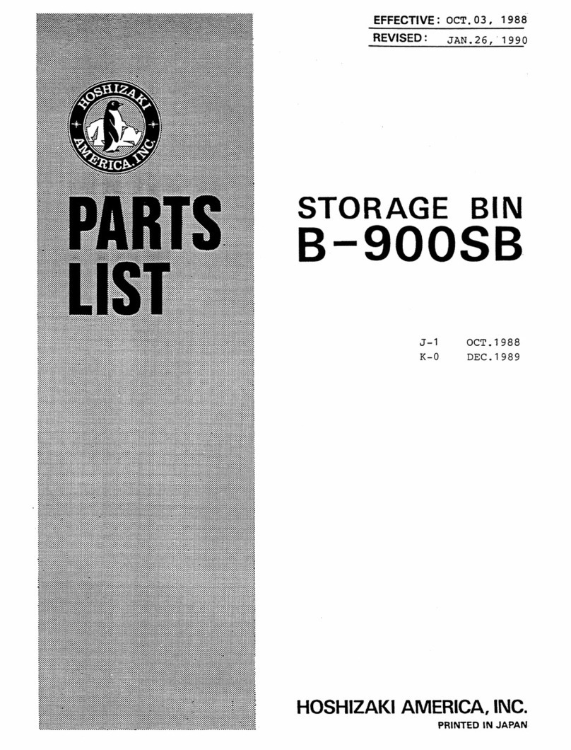 Hoshizaki B-900SB parts list