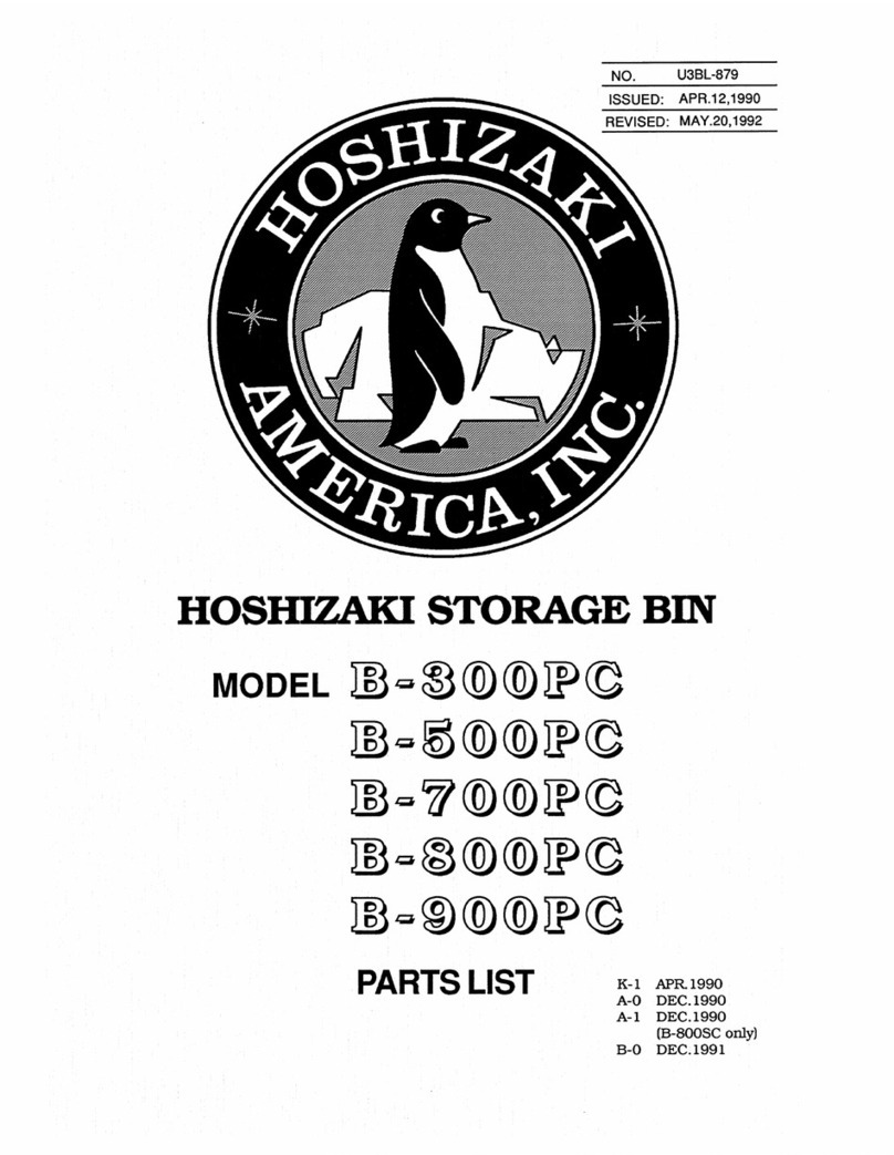 Hoshizaki B-300PC User manual