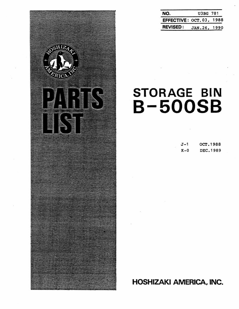 Hoshizaki B-500SB User manual