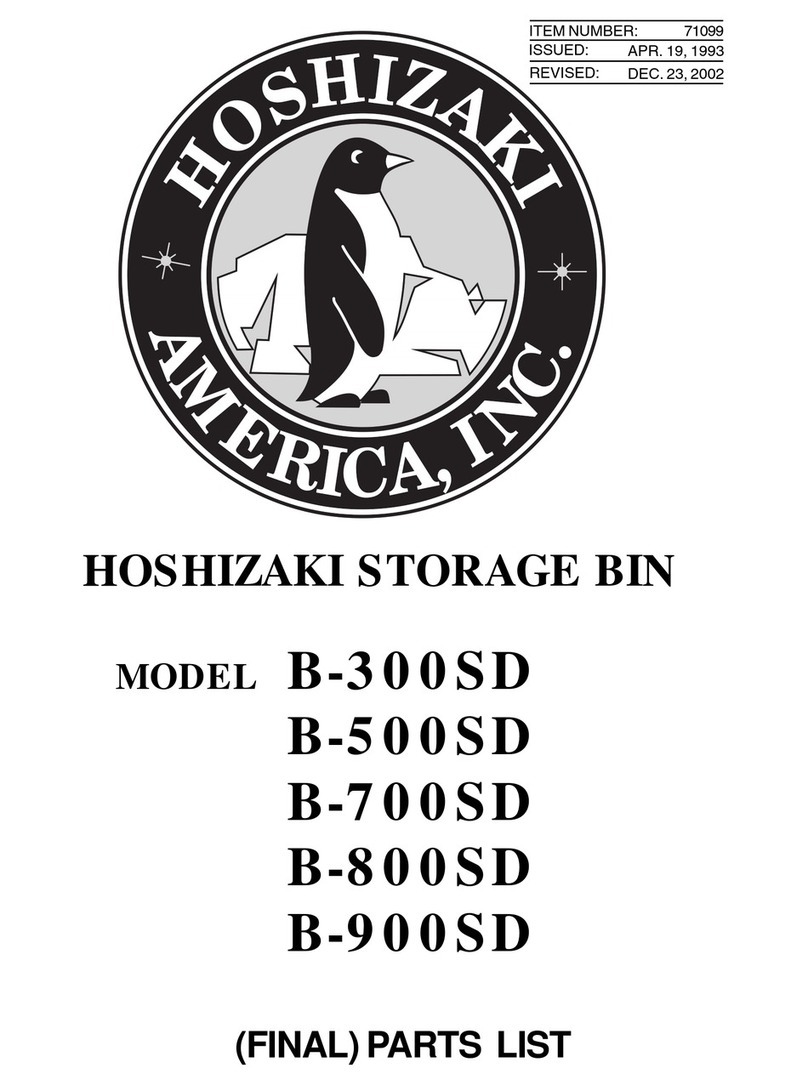 Hoshizaki B-300SD parts list