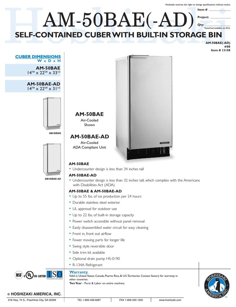 Hoshizaki AM-50BAE Specifications