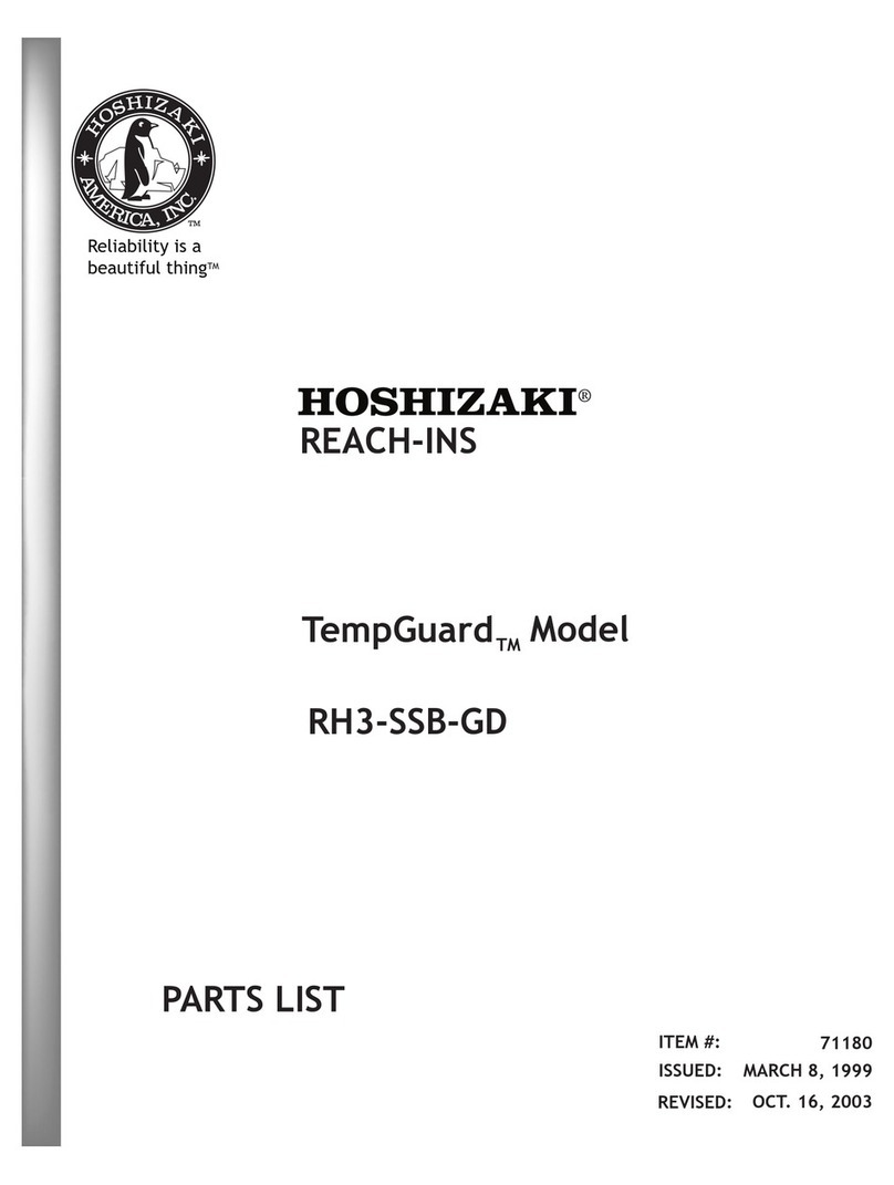 Hoshizaki Temp Guard RH3-SSB-GD supplementary guide
