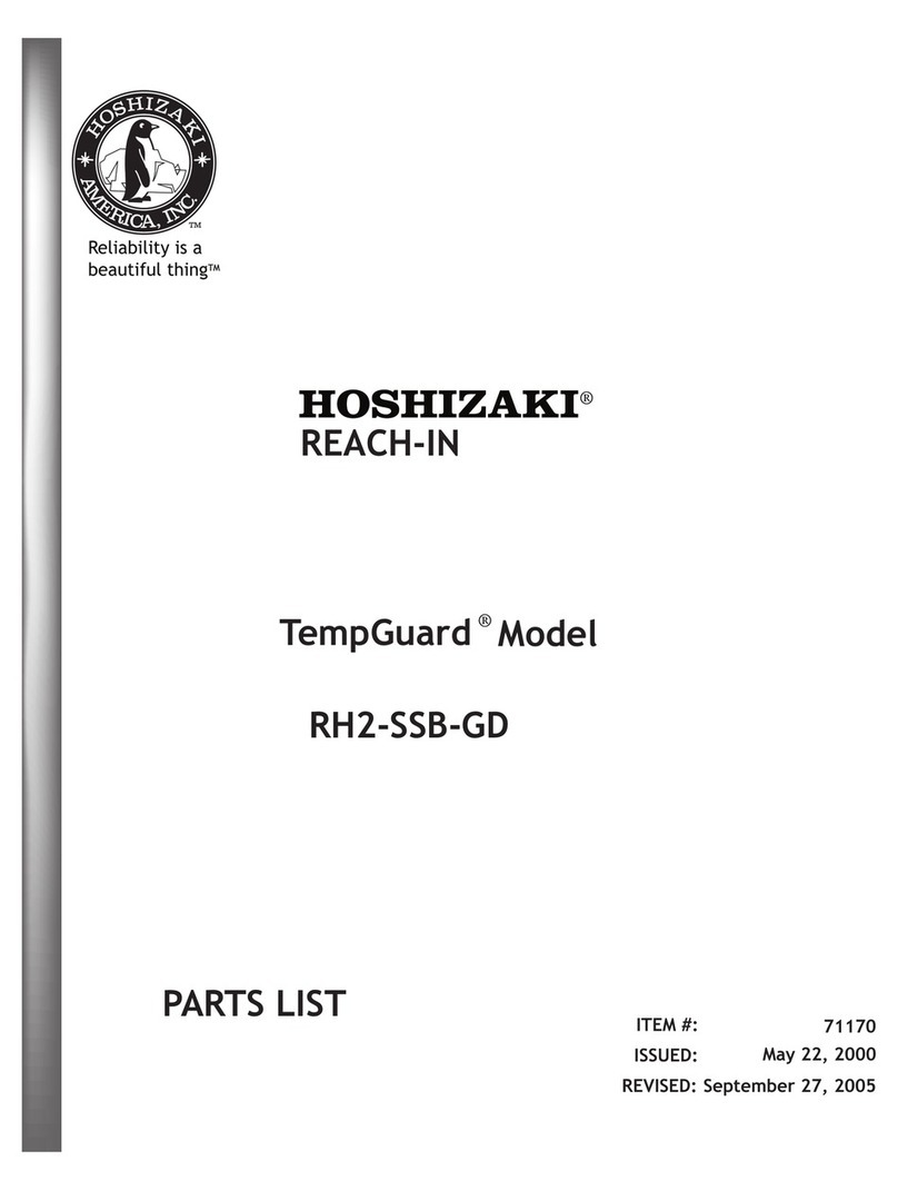 Hoshizaki Temp Guard RH2-SSB-GD User manual