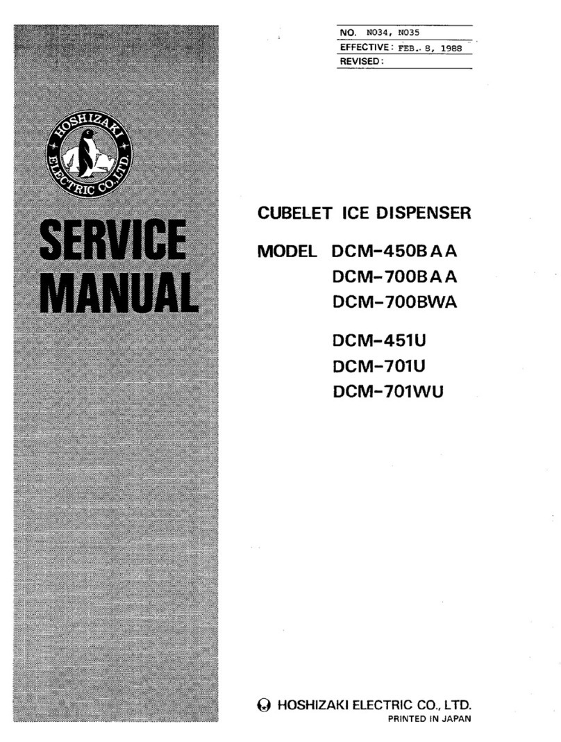 Hoshizaki DCM-450BAA User manual