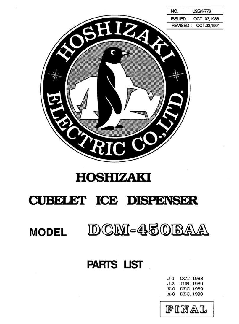Hoshizaki DCM-450BAA User manual