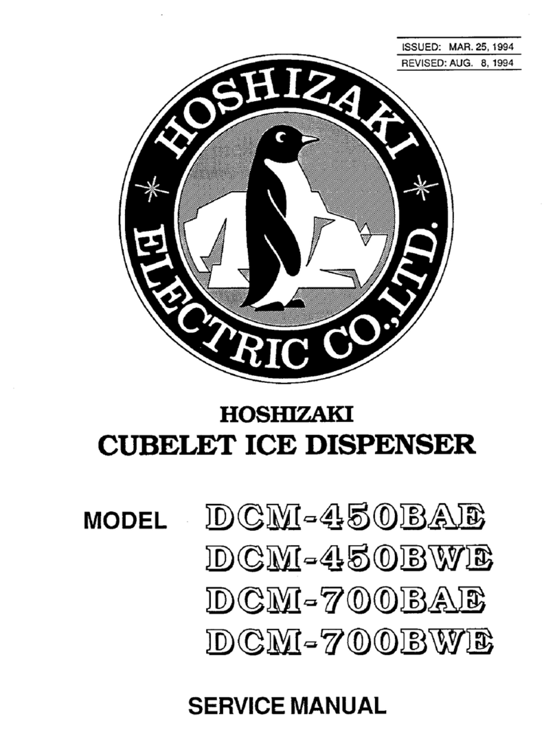 Hoshizaki DCM-450BAE Service manual
