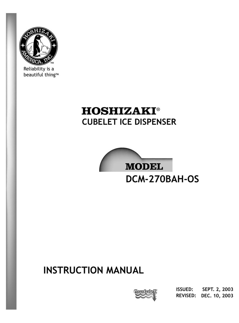 Hoshizaki DCM-270BAH-OS User manual