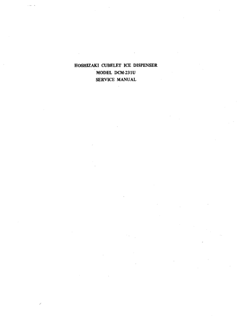Hoshizaki DCM-231U Service manual