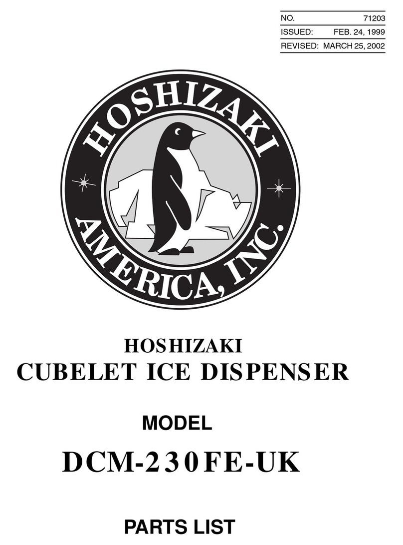 Hoshizaki DCM-230FE-UK User manual
