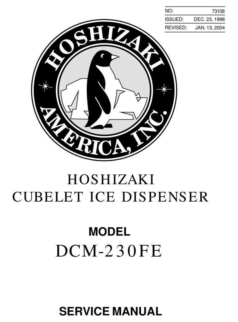 Hoshizaki DCM-230FE Service manual