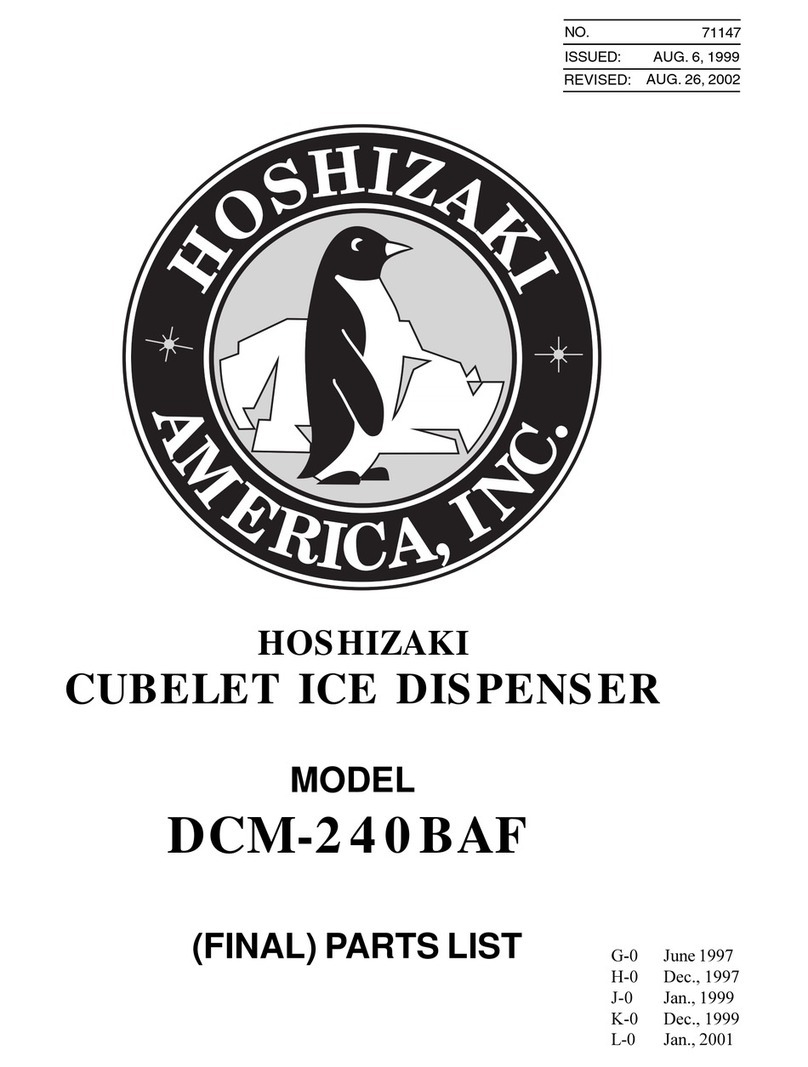 Hoshizaki DCM-240BAF parts list