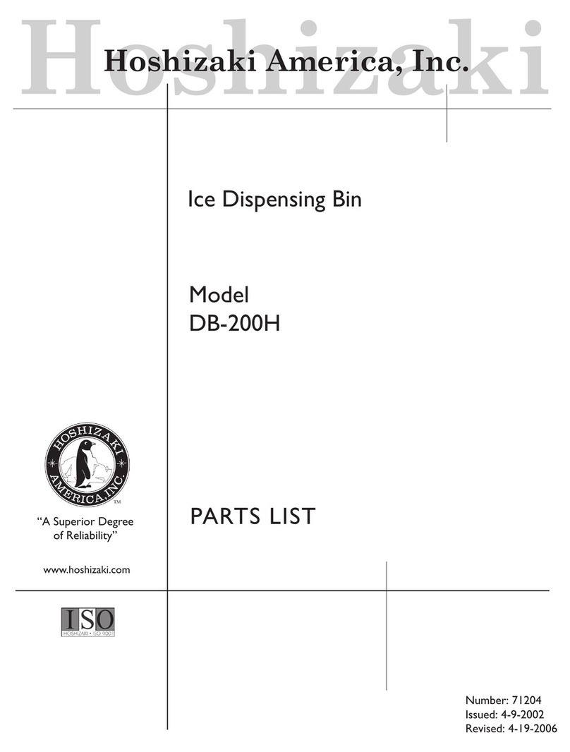 Hoshizaki DB-200H parts list