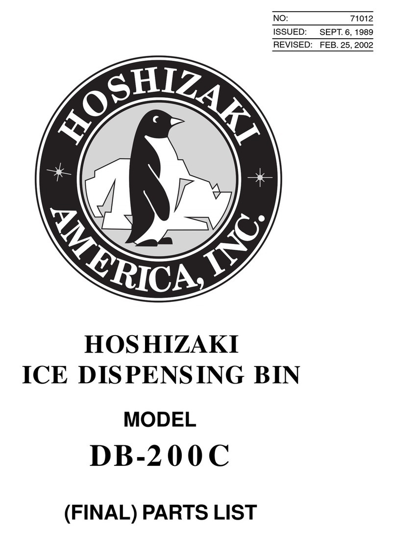 Hoshizaki DB-200C parts list
