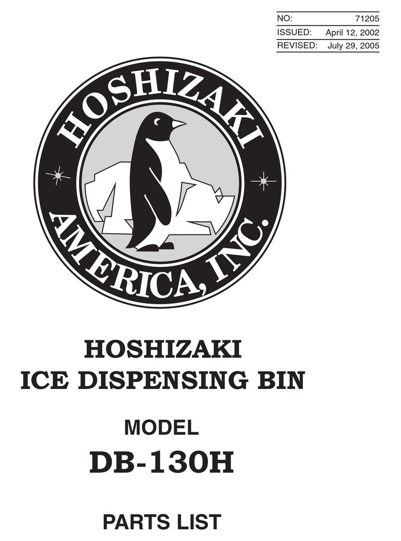 Hoshizaki DB-130H parts list