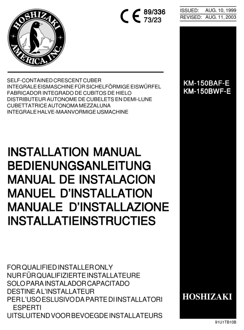 Hoshizaki KM-150BAF-E User manual