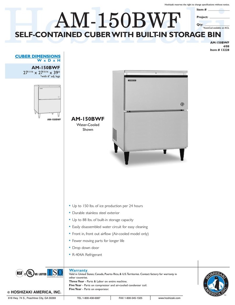 Hoshizaki KM-150BWF Specifications