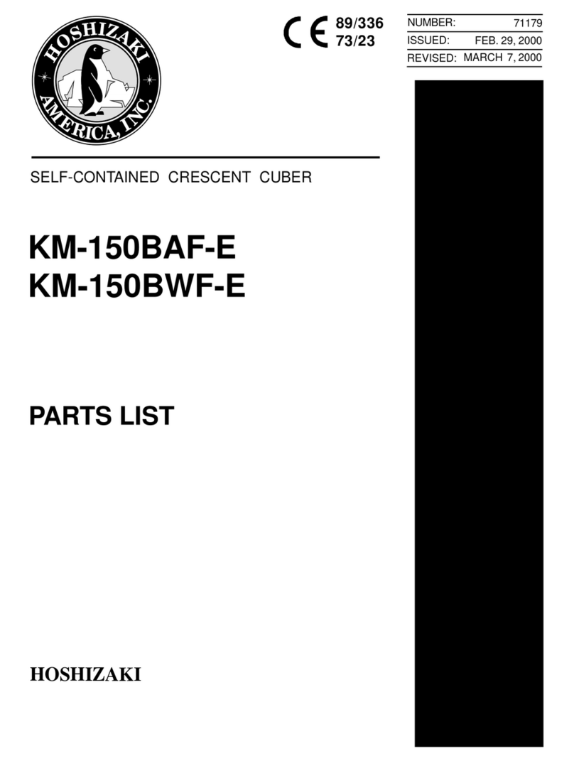 Hoshizaki KM-150BAF-E parts list