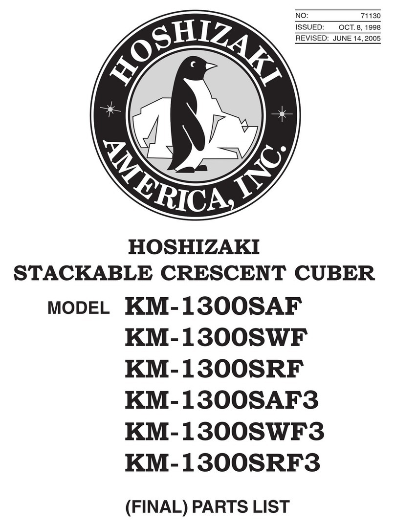 Hoshizaki KM-1300SAF parts list