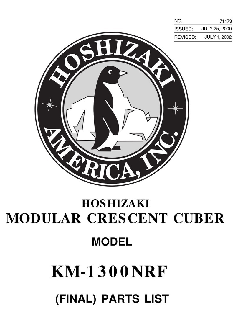 Hoshizaki KM-1300NRF parts list
