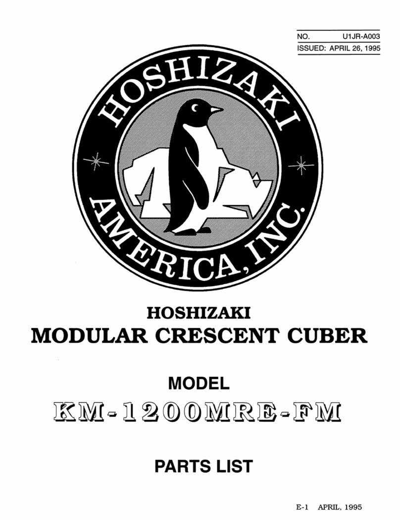 Hoshizaki KM-1200MRE-FM parts list