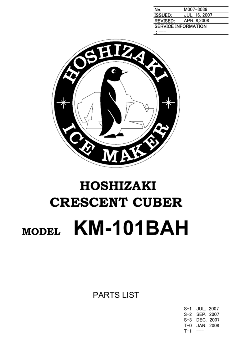 Hoshizaki KM-101BAH User manual