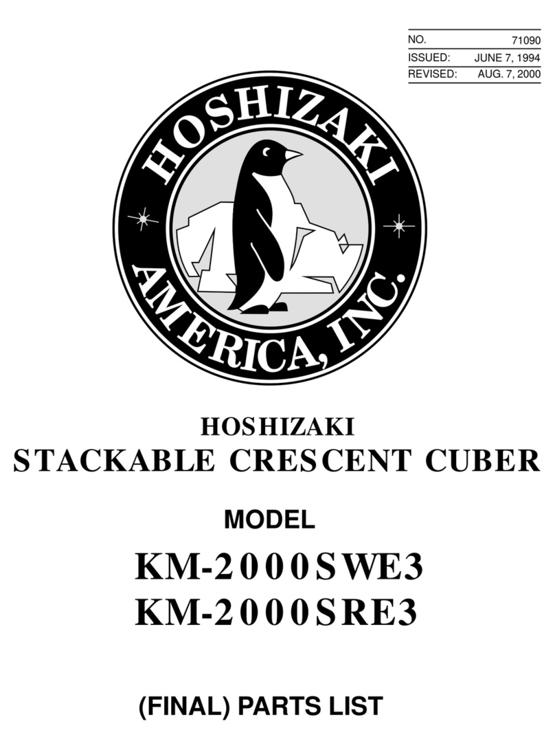 Hoshizaki KM-2000SRE3 User manual